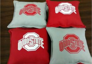 Ohio State Cornhole Bags Ohio State Buckeyes Cornhole Bags Set Of 8 Ncaa Handmade
