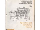 Old Kohler Generator Manuals original 1991 Kohler Operation Manual 12 5 Kw Power Boost