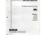 Old Kohler Generator Manuals original 1993 Kohler Rv Mobile Generator Sets Service