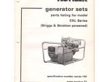 Old Kohler Generator Parts original 1981 Kohler Generator Sets Parts Listing for