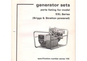 Old Kohler Generator Parts original 1981 Kohler Generator Sets Parts Listing for