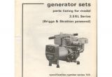 Old Kohler Generator Parts original 1982 Kohler Parts List Model 3 5 Xl Series