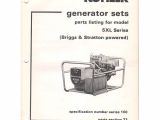 Older Kohler Generator Parts original 1981 Kohler Generator Sets Parts Listing for
