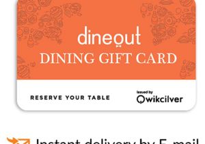 Orange Leaf Gift Card Balance Check Dineout E Gift Card for More Than 1700 Restaurants Rs 1000 Buy