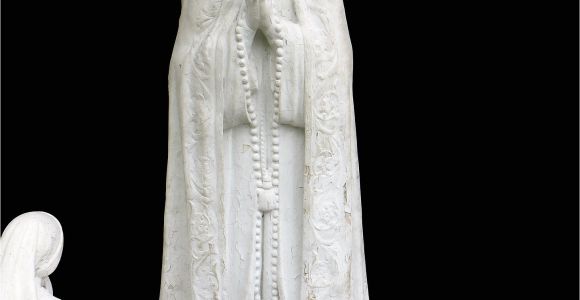 Our Lady Of Fatima Outdoor Statue Vintage Catholic Concrete Outdoor Our Lady Of Fatima