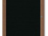 Outdoor Changeable Letter Boards Enclosed Walnut Finish Changeable Letter Boards for Indoor