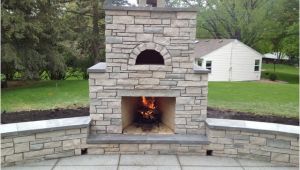 Outdoor Fireplace and Pizza Oven Combination Plans Outdoor Fondulac Stone Fireplace and Pizza Oven In St