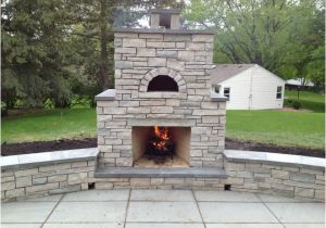 Outdoor Fireplace and Pizza Oven Combination Plans Outdoor Fondulac Stone Fireplace and Pizza Oven In St