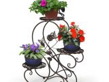 Outdoor Plant Stands Walmart Hlc 3 Tier Metal Plant Stand Garden Patio Flower Pot Rack Modern S