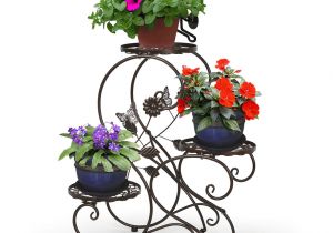 Outdoor Plant Stands Walmart Hlc 3 Tier Metal Plant Stand Garden Patio Flower Pot Rack Modern S