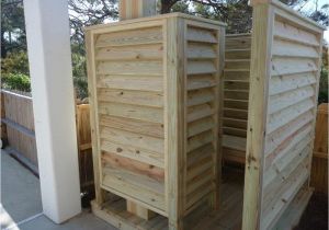 Outdoor Shower Enclosure Kit Wood Convert An Outdoor Shower Enclosure On A Deck