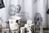 Paris themed Bathroom Set Paris Shower Curtain and Accessories Mom Pinterest