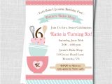 Party Supplies In Roanoke Va Baking Birthday Party Invitation Baking Party Cooking Etsy