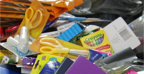 Party Supplies In Roanoke Va Load the Bus Campaign Ready to Distribute School Supplies