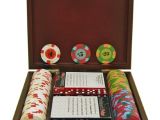 Paulson Clay Poker Chip Sets Paulson 100 Chips top Hat Cane Clay Poker Set with