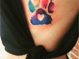 Paw Print Flower Art Colorful Dog Paw Tattoo Tattoo Ideas Pinterest Tattoos Print