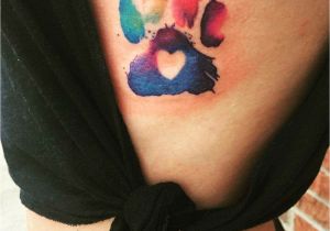 Paw Print Flower Art Colorful Dog Paw Tattoo Tattoo Ideas Pinterest Tattoos Print