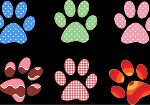 Paw Print Flower Art Colorful Paw Prints by Gdj From Pdp On Openclipart Food and