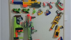 Pegboard for Nerf Guns Nerf Gun Storage Rack Pegboard with Pine Frame Nerf