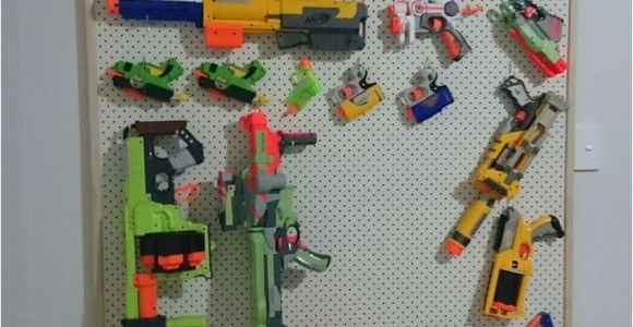 Pegboard for Nerf Guns Nerf Gun Storage Rack Pegboard with Pine Frame Nerf