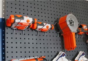 Pegboard for Nerf Guns Nerf Wall Pegboard Storage Sugar Bee Crafts