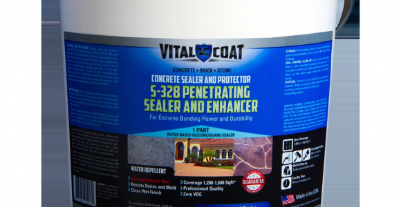 Penetrating Concrete Sealer Reviews S 328 Penetrating Sealer and Enhancer 5 Gallon Vital
