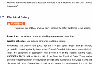 Pensacola Lock and Safe 58500 Wireless Ethernet Bridge User Manual Ptp 500 Series User Guide