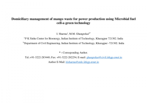 Phone Number for Waste Management Erie Pa Pdf Domiciliary Management Of Mango Waste for Power Production