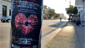 Pick and Pull Vancouver Bc B C to Commemorate International Overdose Awareness Day with events
