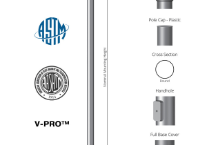 Picture Hanging Height formula 10 Tall X 3 0in Od X 11ga Thick Round Straight Steel Anchor Base