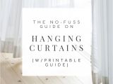 Picture Hanging Height formula the No Fuss Guide On How to Hang Curtains