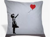 Pillow Shams Vs Cases Balloon Girl with Heart Banksy Pillow Case Cushion Cover
