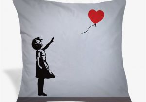 Pillow Shams Vs Cases Balloon Girl with Heart Banksy Pillow Case Cushion Cover