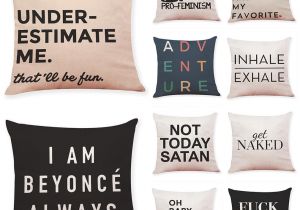 Pillow Shams Vs Cases Quotes Sayings Linen Cushion Covers Home Office sofa Square Pillow