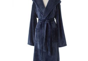 Pine Cone Hill Robes Pine Cone Hill Selke Fleece Indigo Hooded Robe Ships Free