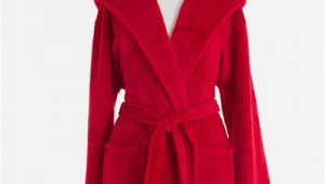 Pine Cone Hill Robes Pine Cone Hill Selke Fleece Red Hooded Robe Ships Free