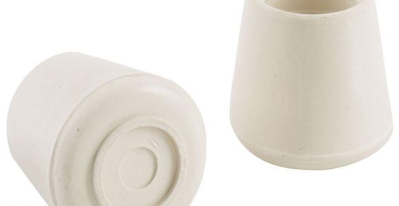 Plastic Furniture Legs Home Depot Everbilt 5 8 In Off White Rubber Leg Tips 4 Per Pack 49118 the