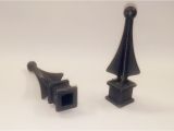 Plastic Wrought Iron Fence toppers 50 Each 5 8 Inch Black Plastic Finial tops for Wrought