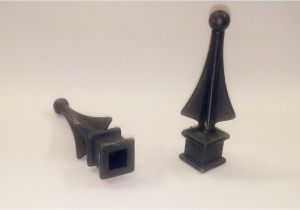 Plastic Wrought Iron Fence toppers 50 Each 5 8 Inch Black Plastic Finial tops for Wrought