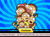 Pocket Mortys List Of Recipes Pocket Mortys New Recipes and Mortys Youtube Pocket Mortys Recipes