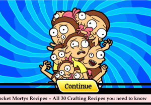 Pocket Mortys List Of Recipes Pocket Mortys New Recipes and Mortys Youtube Pocket Mortys Recipes