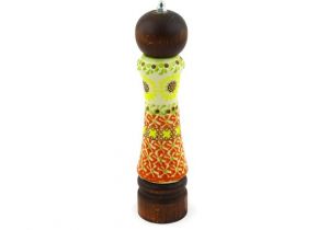 Polish Pottery Salt and Pepper Grinders Polish Pottery 9 Inch Pepper Grinder Boleslawiec