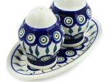 Polish Pottery Salt and Pepper Grinders Polish Pottery Salt and Pepper Shakers Polish Pottery Salt