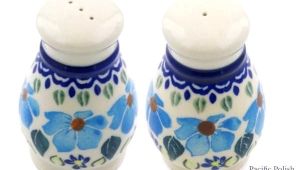 Polish Pottery Salt and Pepper Grinders Polish Pottery Salt and Pepper Shakers Polish Pottery Salt