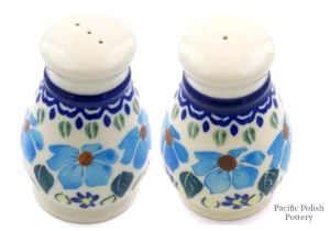 Polish Pottery Salt and Pepper Grinders Polish Pottery Salt and Pepper Shakers Polish Pottery Salt