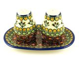 Polish Pottery Salt and Pepper Grinders Polish Pottery Salt and Pepper Shakers Polish Pottery Salt