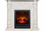 Polyfiber Electric Fireplace with 41 Mantle Wildon Home Rupert Faux Stone Corner Convertible