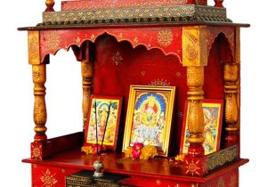 Pooja Mandir for Home In Usa Home Temple Puja Mandir Hand Painted Lattu Mandir without Door