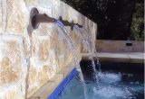 Pool Scuppers and Spouts Private Residence Pool Back Wall W Spouts Contemporary