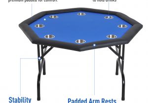 Pool Table Movers Las Vegas Cost soozier 48 8 Player Octagon Poker Table with Cup Holders Folding